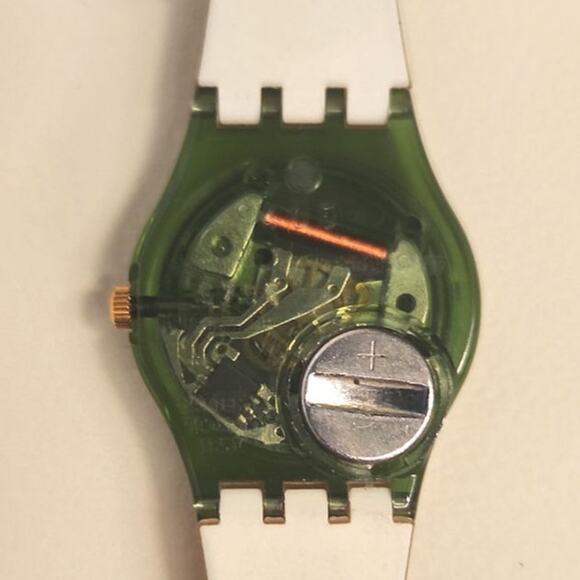 Swatch watch GEISHA LG109 1994 Standard Ladies with red dial New old stock - Picture 5 of 7